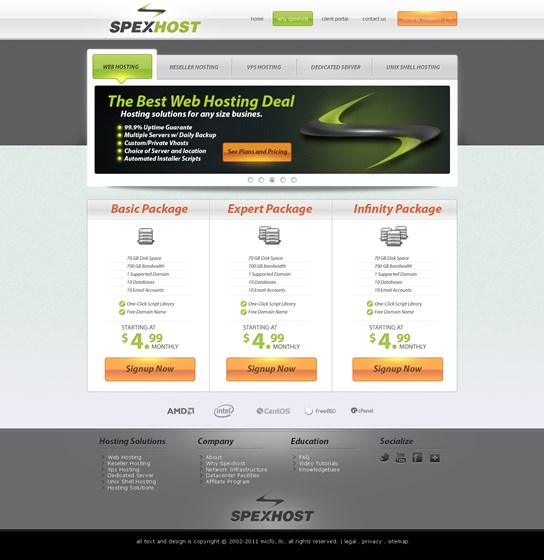 Websites: Spexhost